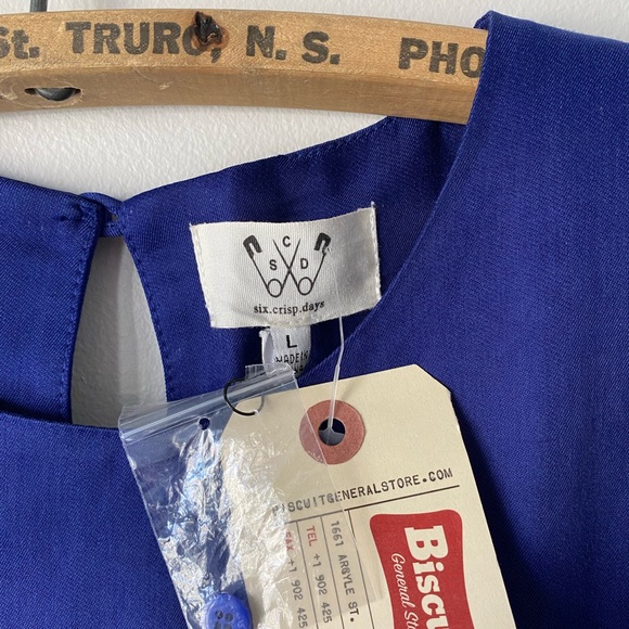 NWT Royal Blue Silky Sleeveless Midi Dress - Picture 4 of 6